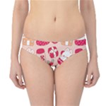 cute christmas cartoon Hipster Bikini Bottoms