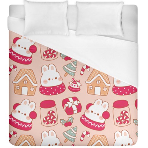 cute christmas cartoon Duvet Cover (King Size) from ArtsNow.com