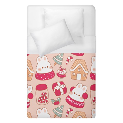 cute christmas cartoon Duvet Cover (Single Size) from ArtsNow.com