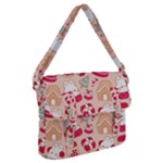 cute christmas cartoon Buckle Messenger Bag