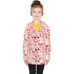 cute christmas cartoon Kids  Double Breasted Button Coat