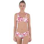 cute christmas cartoon Criss Cross Bikini Set