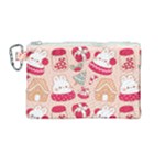 cute christmas cartoon Canvas Cosmetic Bag (Medium)