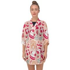 Half Sleeve Chiffon Kimono 