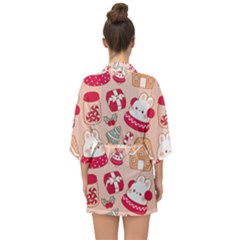 Half Sleeve Chiffon Kimono 