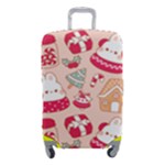 cute christmas cartoon Luggage Cover (Small)