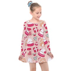 Kids  Long Sleeve Dress 