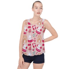 Bubble Hem Chiffon Tank Top 