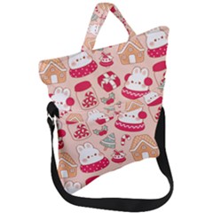 Fold Over Handle Tote Bag 