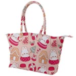 cute christmas cartoon Canvas Shoulder Bag