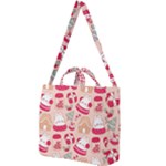 cute christmas cartoon Square Shoulder Tote Bag