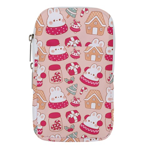 cute christmas cartoon Waist Pouch (Small) from ArtsNow.com