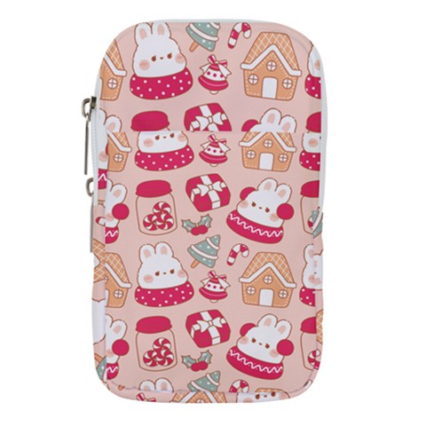 cute christmas cartoon Waist Pouch (Large) from ArtsNow.com