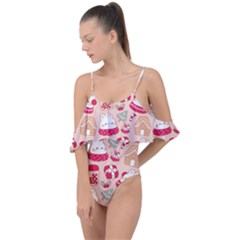 Drape Piece Swimsuit 