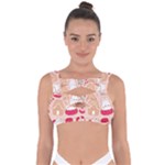 cute christmas cartoon Bandaged Up Bikini Top