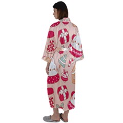 Maxi Satin Kimono 