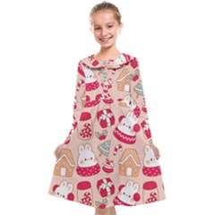 cute christmas cartoon Kids  Midi Sailor Dress from ArtsNow.com