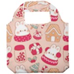 cute christmas cartoon Foldable Grocery Recycle Bag