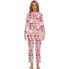 Womens  Long Sleeve Lightweight Pajamas Set 