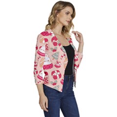 Women s Casual 3/4 Sleeve Spring Jacket 