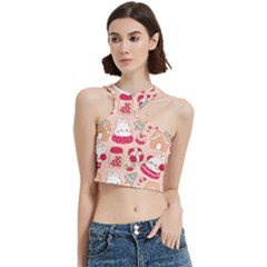 cute christmas cartoon Cut Out Top from ArtsNow.com