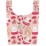 cute christmas cartoon Foldable Shopping Bag