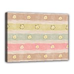 stripes floral designs Canvas 16  x 12  (Stretched)