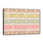 stripes floral designs Canvas 18  x 12  (Stretched)