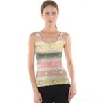 stripes floral designs Women s Basic Tank Top