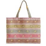 stripes floral designs Zipper Mini Tote Bag