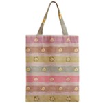 stripes floral designs Zipper Classic Tote Bag