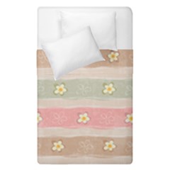 stripes floral designs Duvet Cover Double Side (Single Size) from ArtsNow.com