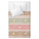 stripes floral designs Duvet Cover Double Side (Single Size)