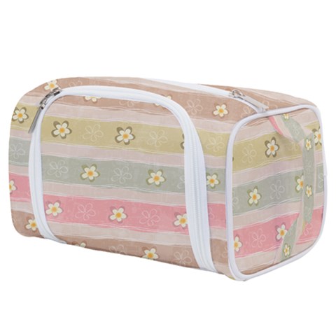 stripes floral designs Toiletries Pouch from ArtsNow.com