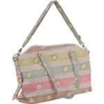 stripes floral designs Canvas Crossbody Bag