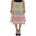 stripes floral designs Perfect Length Midi Skirt