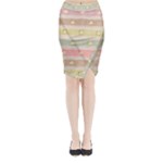 stripes floral designs Midi Wrap Pencil Skirt