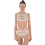 stripes floral designs Bandaged Up Bikini Set 