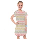 stripes floral designs Kids  Drop Waist Dress