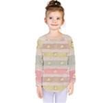 stripes floral designs Kids  Long Sleeve T-Shirt