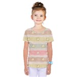 stripes floral designs Kids  One Piece T-Shirt