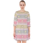 stripes floral designs Smock Dress