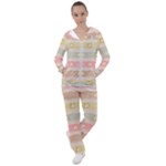 stripes floral designs Women s Tracksuit