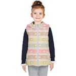 stripes floral designs Kids  Hooded Puffer Vest