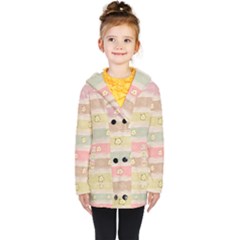 Kids  Double Breasted Button Coat 