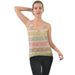 stripes floral designs Chiffon Cami