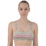 stripes floral designs Line Them Up Sports Bra