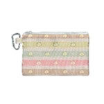 stripes floral designs Canvas Cosmetic Bag (Small)