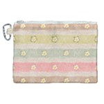 stripes floral designs Canvas Cosmetic Bag (XL)