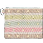 stripes floral designs Canvas Cosmetic Bag (XXXL)